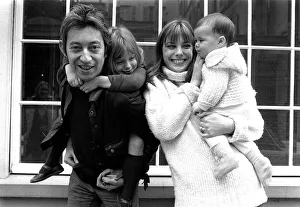 Jane Birkin and Serge Gainsbourg May 1972 at their Paris luxury home