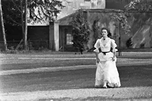 00887 Prints: Jane Seymour as Ethne Eustace seen here at Stratfield Saye House during filming for