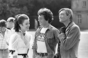 Location Prints: Jane Seymour, Robert Powell and Simon Ward seen here at Stratfield Saye House during a