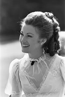 00887 Prints: Jane Seymour seen here at Stratfield Saye House during a break in filming for