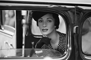 Drama Prints: Jane Seymour as Wallis Simpson on the set of The Woman He Loved'in Chantilly