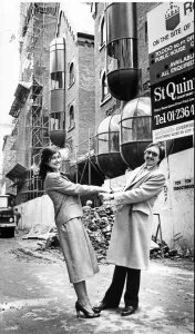 Urban Prints: Janet Jameson and her uncle Gerry Moran in Matthew Street in Liverpool, England