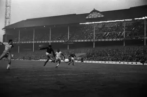 Janos Farkas scores for Hungary v Brazil in world cup 1966July 1966 1960s