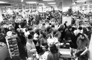 Sales Prints: The January sales have come early, shoppers on Boxing Day in Lewis
