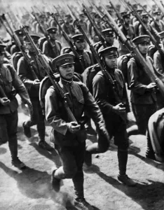 Japan Prints: Japanese Army continues advance into Malaya with heavy losses
