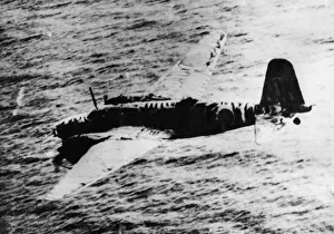 Japanese medium bomber commonly designated as a Sally was taken during a running night