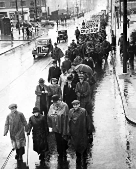 Unemployment Prints: The Jarrow March. The marchers left Jarrow on 5th October 1936