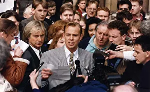 Jason Donovan Actor / Singer making statement outside court