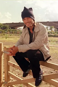 Jay Kay in Glasgows McAlpine Street June 1999 where he is filming