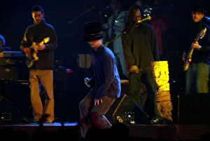 Jay Kay of Jamiroquai performing in Concert at Alexandra Palace, London
