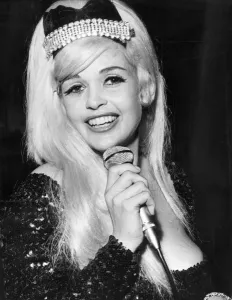 Jayne Mansfield performing at La Dolce Vita nightclub at Newcastle upon Tyne. March 1967