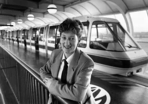 Jayne Raybould, Britains first female monorail drive, aged 22