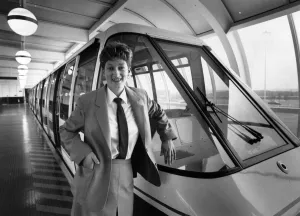 Jayne Raybould, Britains first female monorail drive, aged 22