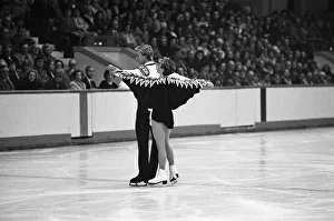 Jayne Torvill and Christopher Dean ice skating in Nottingham. 20th November 1983