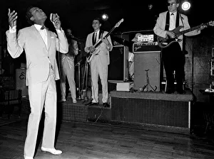 A Jazz band provides entertainment at the Old Eden Saloon night club, Berlin. Circa 1965