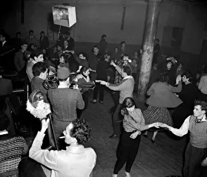 1955 Prints: Jazz Club January 1955 1950s Dancing Music Dance Floor band youth nightclubs nightclub
