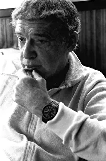Jazz Drummer Buddy Rich during an interview at the Gosforth Park Hotel in Newcastle