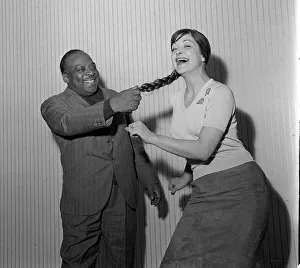 Jazz great Count Basie in Manchester for a recording session at Granada studio