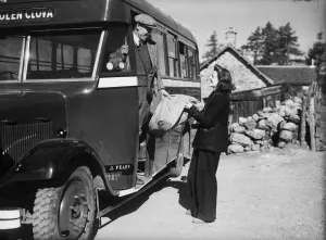 01479 Prints: Jean Cameron the postie of Glen Clova in the Scottish Highlands