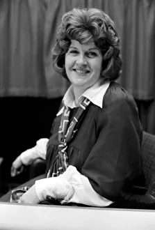 Jean Challis, BBC Newsreader. February 1975 75-00845-002