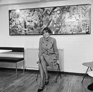 01028 Prints: Jean Fairclough, Artist from Bolton, aged 24 years old, pictured with her mural