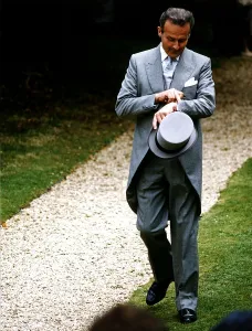 01012 Prints: Jean Francois De Chambrun bridegroom waits for Raine Spencer