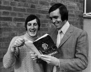 Jeff Astle and Tony Brown West Bromwich Albion players. Jeff Astles new book