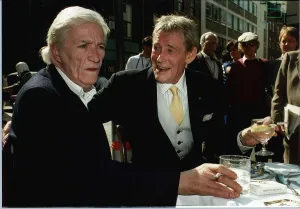 Jeffery Barnard and Peter O Toole actor talking about the play on Bernards