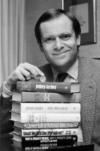 Jeffrey Archer in his sumptuous penthouse flat overlooking the Thames on the Albert