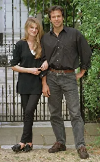 Jemima and Imran Khan outside the Goldsmiths South Richmond Home the day after Imran Khan