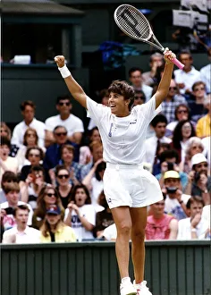 Jennifer Capriati Tennis after beating Martina Navratilova