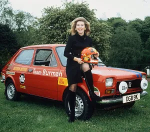 Jenny Birrell Rally Driver June 1972 Crash helmet Fiat 127