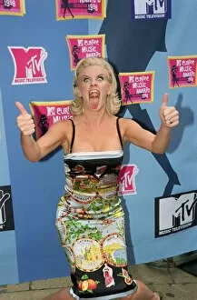 Images Dated 1st October 1998: Jenny McCarthy Model / TV Presenter October 1998 At the MTV Europe Music Awards 1998