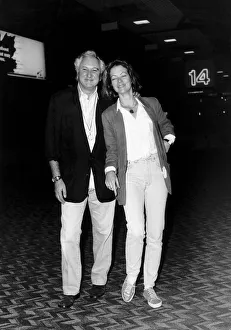 Jenny Seagrove Actress with boyfriend Michael Winner setting of to Barbados for christmas