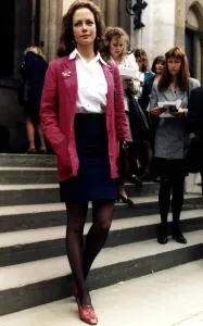 Jenny Seagrove Actress outside the High Court in July 1988