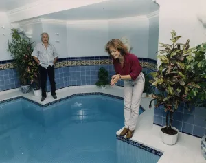 Jenny Seagrove actress with partner Michael Winner director A©Mirrorpix