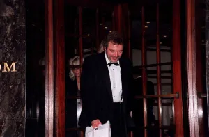 Jeremy Beadle TV Presenter November 1998 Leaving the Princess Diana Gala Fundraise