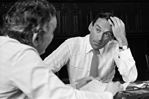 North Devon Prints: Jeremy Thorpe pictured in his constituency office in Barnstaple. 12th September 1973