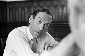 Jeremy Thorpe pictured in his constituency office in Barnstaple. 12th September 1973