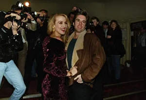 00131 Prints: Jerry Hall Actress Supermodel With Her Co Star Sean Cassidy In The Play