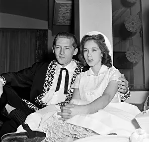 Young Prints: Jerry Lee Lewis and his 13-year-old wife Myra at the Westbury Hotel, London