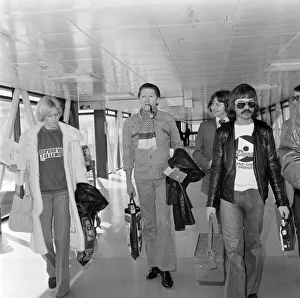 Jerry Lee Lewis at Heathrow Airport after a much-criticised British tour