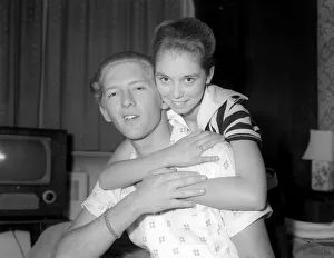 Jerry Lee Lewis Rock and Roll singer May 1958 with his 13 year old wife Myra