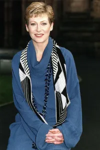 Jill Baker Actress posing for the new Television Series Screaming by Carla Lane