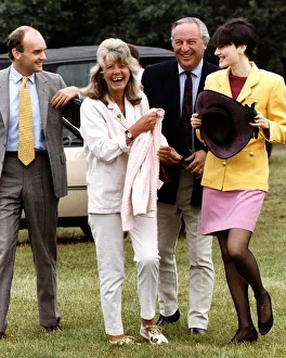 Jilly Cooper author, journalist & enterpreneur arrives at Polo match - The Queen