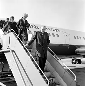 Jim Callaghan and his wife arrived at Heathrow Airport from Tel Aviv