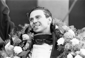 00465 Prints: Jim Clark, British Formula One racing driver for Lotus-Climax