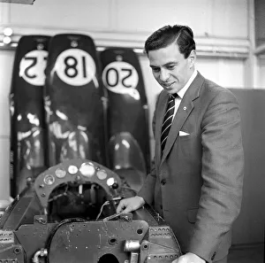 Jim Clark Motor Racing driver at Lotus July 1963 Racing Car Headquarters