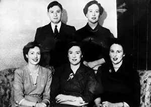 Jim Clark racing driver aged 17 with sister top right Scottish World Champion