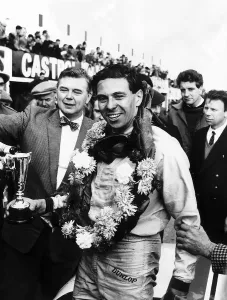 00000 Prints: Jim Clark wins Martini Rossi title in Snetterton 1963